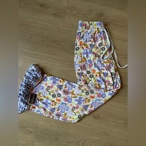 Matilda Jane Wide-Leg Floral Ruffled Pants Size M